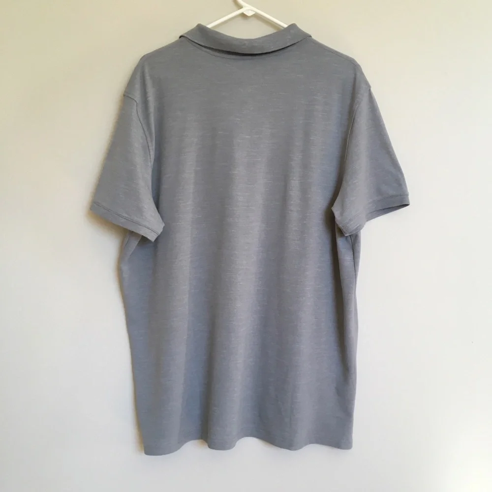 NWT Sonoma Supersoft Pique Polo / XXL Koala Grey Button Polo Shirt - Picture 5 of 8